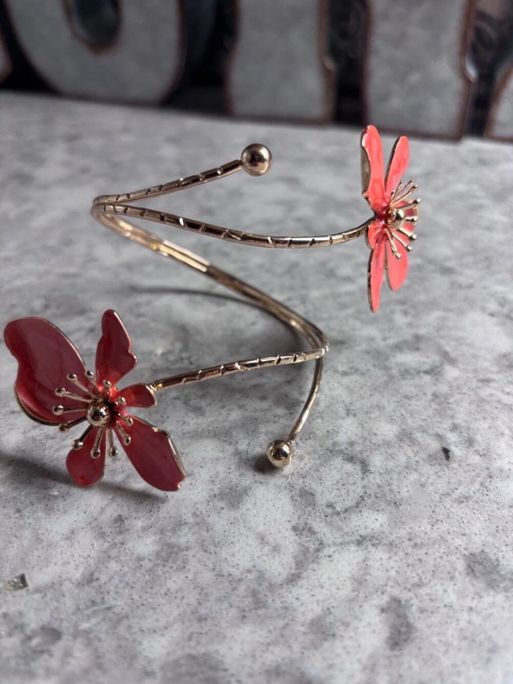 Flor Cuff - Coral